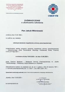 Inspektor ochrony przeciwpożarowej